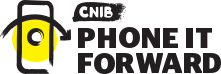 CNIB Phone it forward logo